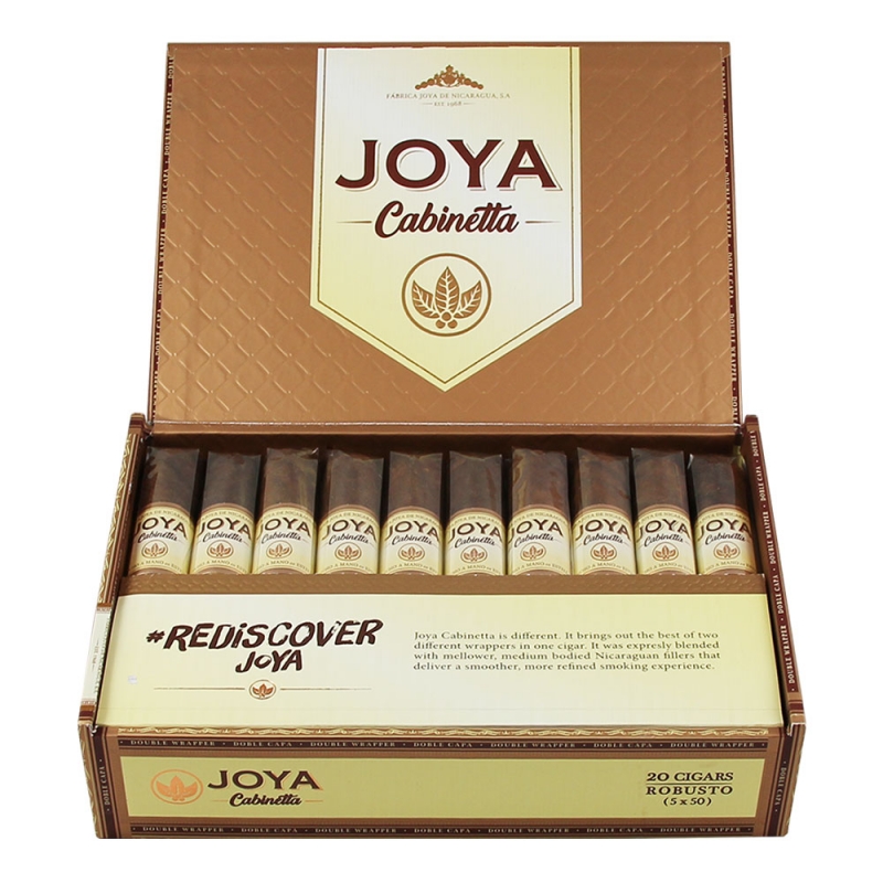 skrzynka wypełniona cygarami joya cabinetta