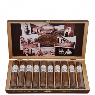 10 sztuk cygar marki casa turrent z błękitną banderolką