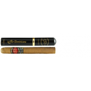 dominikańskie cygaro o pełnej mocy w formacie corona z pierścieniem z logiem la flor dominicana