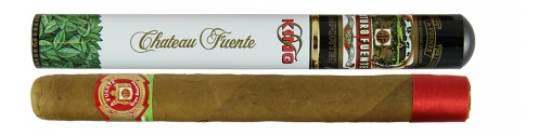 cygaro na prezent marki arturo fuente, zapakowane w elegancką tubę