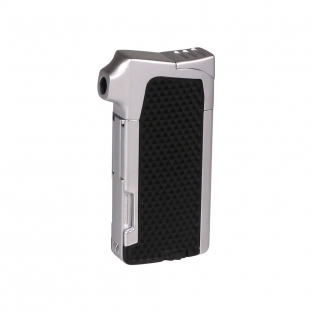 zapalniczka dla miłośnika fajek w kolorze czarno srebrnym