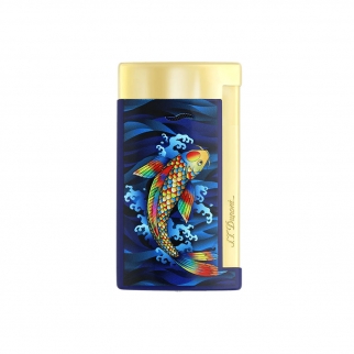 zapalniczka S.T. Dupont Slim Golden Koi fish