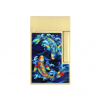 zapalniczka S.T. Dupont Ligne 2 Golden Koi fish