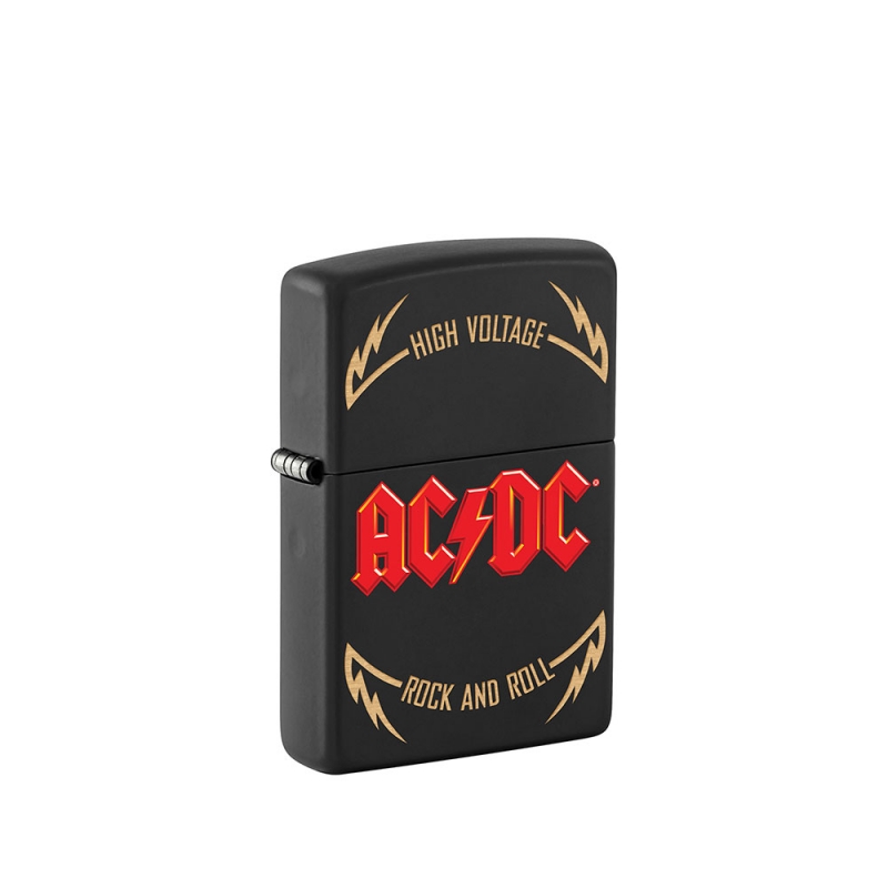 czarna zapalniczka dla miłośników grupy AC/DC