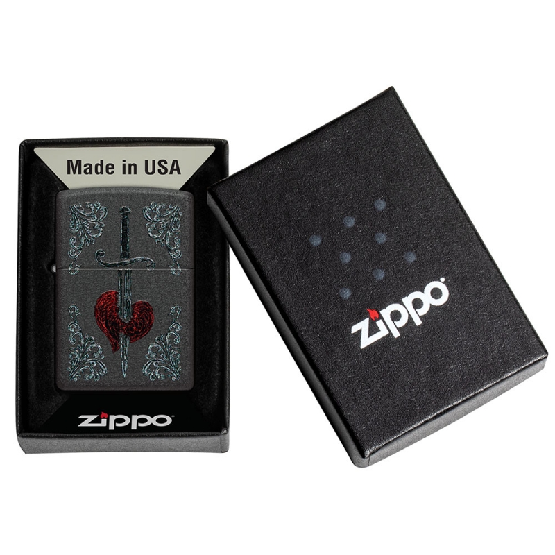 zapalniczka zapakowana w eleganckie pudełko z logo producenta zippo zapalniczka zapakowana w eleganckie pudełko z logo producenta zippo