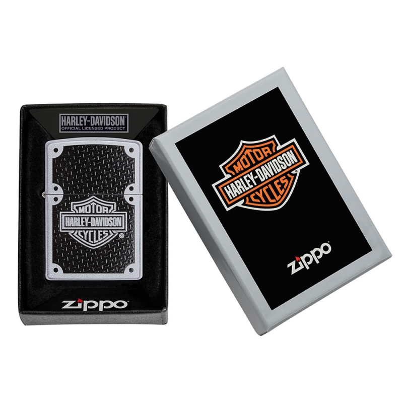 zapalniczka marki zippo idealna jako prezent dla miłosników motorów harley davidson