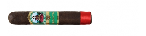 cygaro o średniej do pełnej mocy z zielonkawym pierścieniem z logo marki la rosa de sandiego